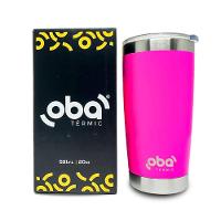 Copo Térmico Rosa Com Tampa 591ml Acoplado Um Abridor De Garrafas - 2