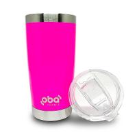 Copo Térmico Rosa Com Tampa 591ml Acoplado Um Abridor De Garrafas - 4