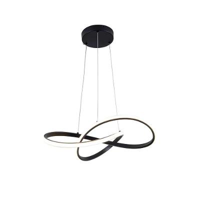 Pendente Led Fita Preto 3000k 50w - Usina Imports