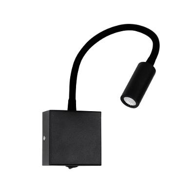 Arandela Led Pix 3w 3000k Preta Haste Flexível - Nordecor
