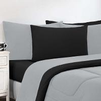 Kit Edredom Malha 100% Algodão Gran Moratta 3 Peças Casal - Cinza-preto - 2