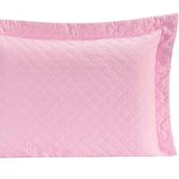 Porta Travesseiro Com Debrum Requinte Liso 01 Peça - Rosa - 2