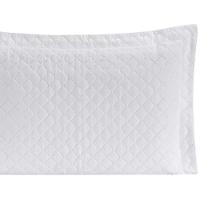 Porta Travesseiro Com Debrum Requinte Liso 01 Peça - Branco - 2