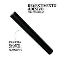 Papel Adesivo Contact Preto Brilhante Com 10 Metros - 4