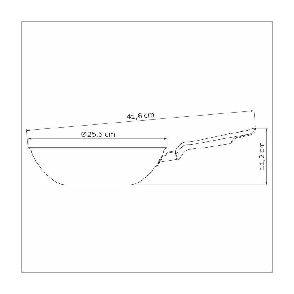 Wok Tramontina Com Revestimento Interno E Externo Em Antiaderente Starflon Max Vermelho 24 Cm 2,2 L - 4