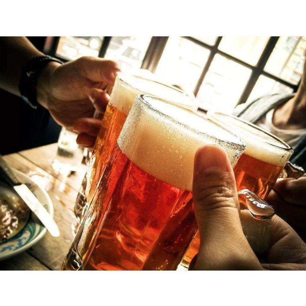 Caneca De Chopp Vidro Temperado Cerveja Congelavel Zero Grau 360ml - 5