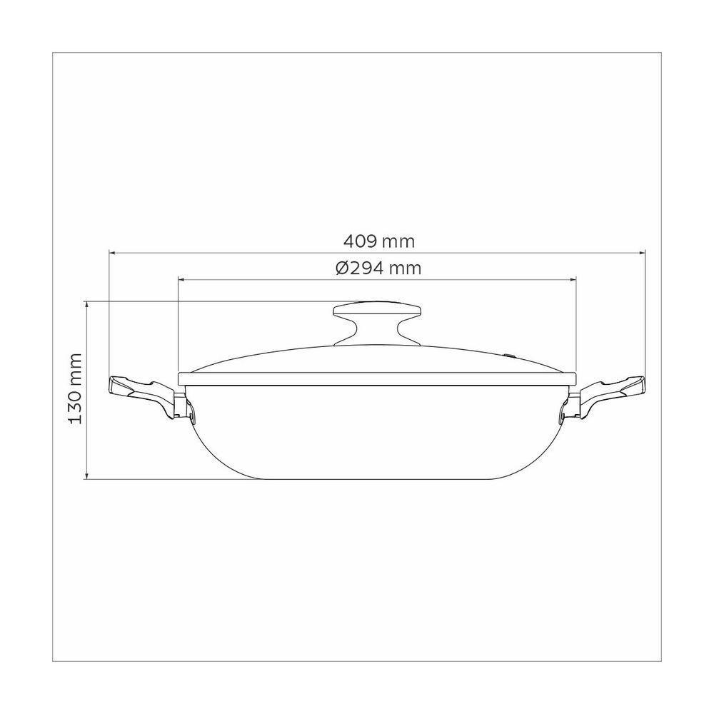 Wok Tramontina Com Revestimento Interno E Externo Em Antiaderente Starflon Max Grafite 28 Cm 3,3 L - 6
