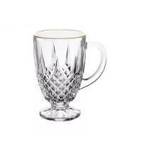 Xícara Caneca Café Diamante Cristal Fio Dourado 150ml - Lyor - 2