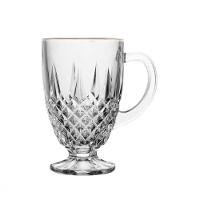 Xícara Caneca Café Diamante Cristal Fio Dourado 150ml - Lyor - 3