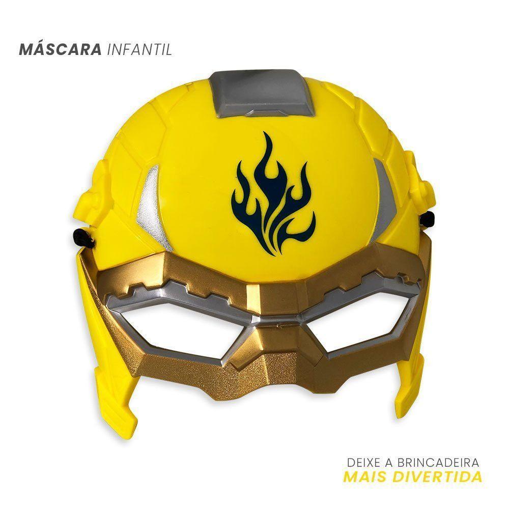 Kit Pistola Lançadora Dardos Com Máscara - Amarelo - 2