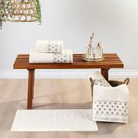 Jogo De Banho Petit Poá 05 Peças - Pérola - 1