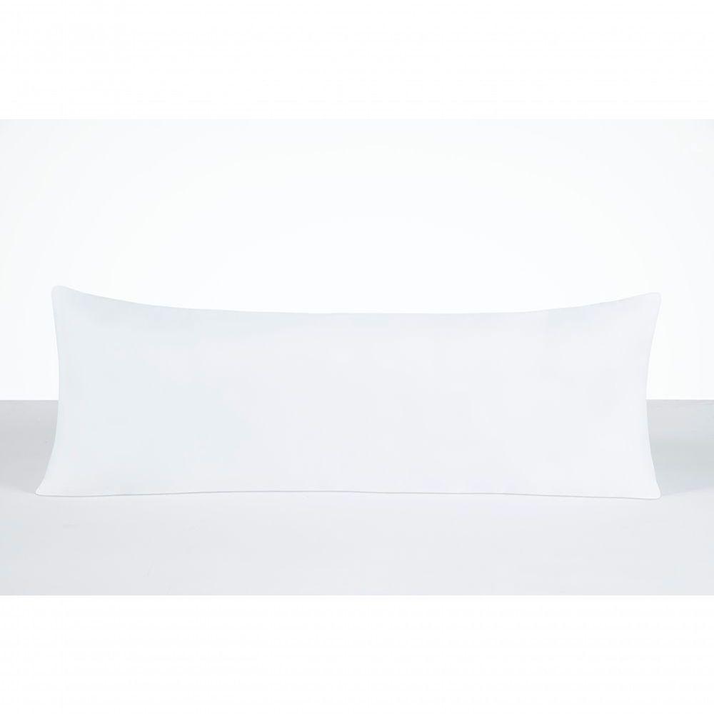 Capa De Travesseiro Para Corpo Xuxão Suavitec Percal 180 Fios - Branco - 1