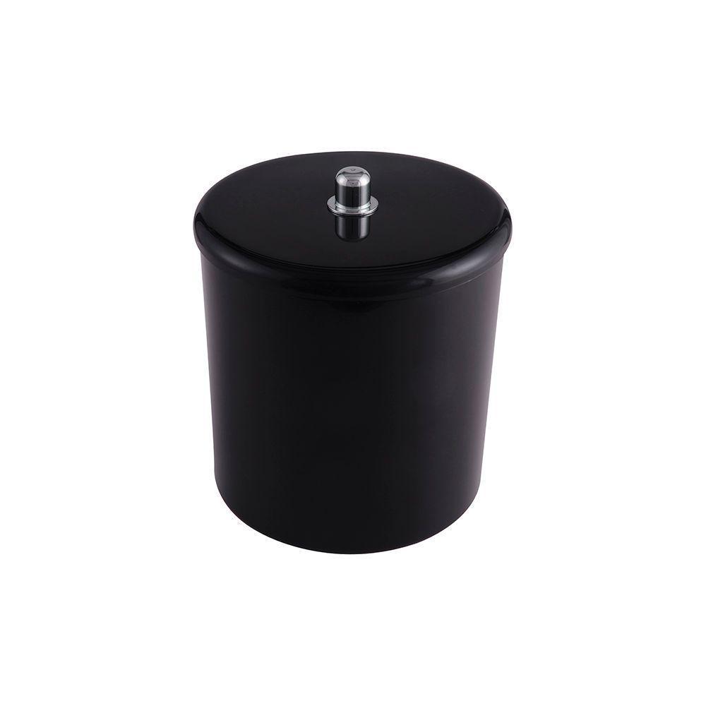 Lixeira Astra Ct4 6l Redonda Preto - 1