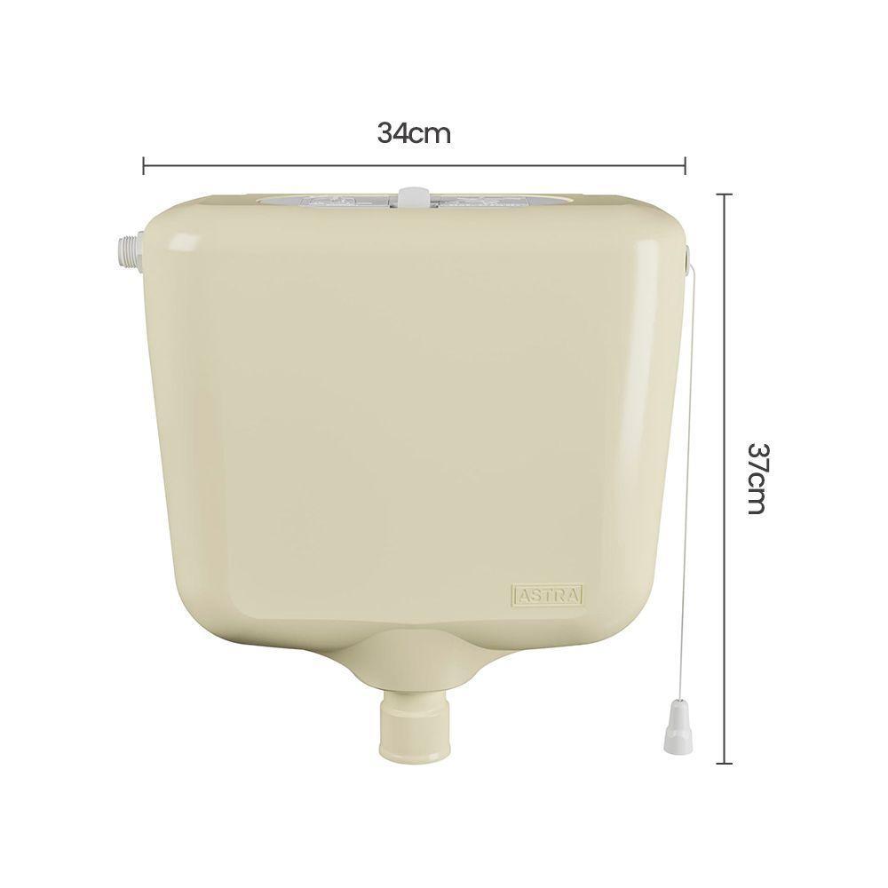 Caixa De Descarga Elevada Astra C17/s Controlada 6 / 9 Litros Bege - 2