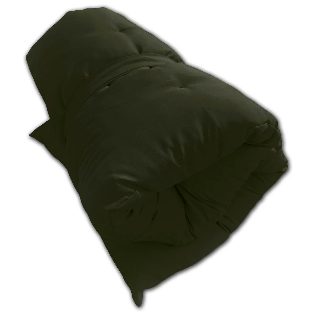 Almofada Futon Esteira Grande 60x1,70cm Flat Vários Modelos Verde Musgo - 3