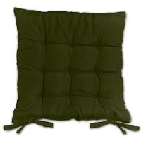 Kit 02 Almofadas Assento Futon Flat Para Cadeira 40x40 Verde Musgo - 5