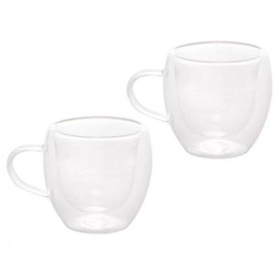 Conjunto 2 Xicaras De Cafe Parede Dupla Modern 80 Ml - Lyor