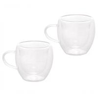 Conjunto 2 Xicaras De Cafe Parede Dupla Modern 80 Ml - Lyor - 1