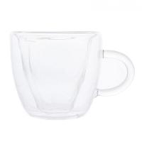 Jogo De Xícaras De Café Parede Dupla Flor Hibisco 75 Ml Lyor - 2