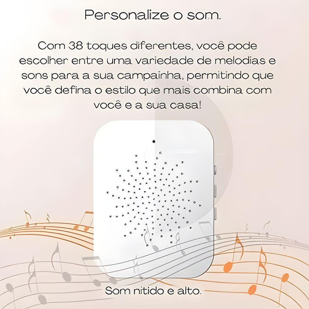 Interfone Inteligente Com Câmera Wifi E áudio Sem Fio Segurança E Conveniência Em Um Só Produto - 4