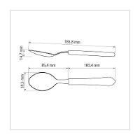Kit 6 Colher De Mesa Tramontina Leme Inox Cinza