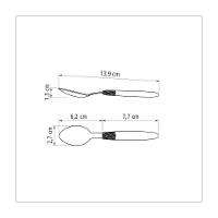 Kit 24 Colher Cha Tramontina Ipanema Inox Vermelho