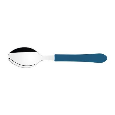 Kit 12 Colher De Mesa Tramontina Leme Inox Azul Oceano