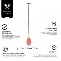 Kit 10 Colher Bailarina Revestimento De Bronze 27 Cm - Mimo - 8