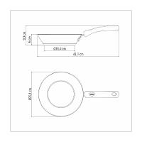 Frigideira Tramontina Solar Silicone Rasa Em Aço Inox Fundo Triplo Com Cabo De Silicone 24 Cm 2,1 L - 4