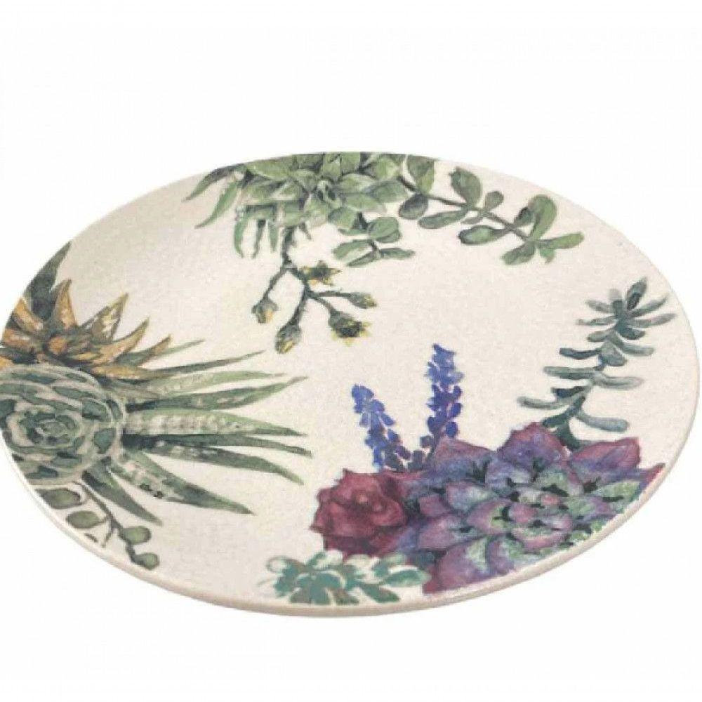 Jogo 4 Pratos Sobremesa Bothanica 18,5 Cm - Oxford - 2