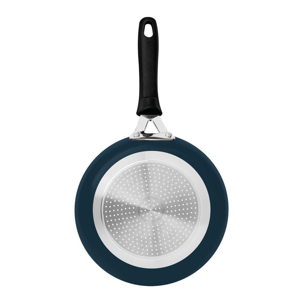 Frigideira Tramontina Tunis Em Alumínio Cerâmico Antiaderente E Externo Siliconado Azul Mediter - 6