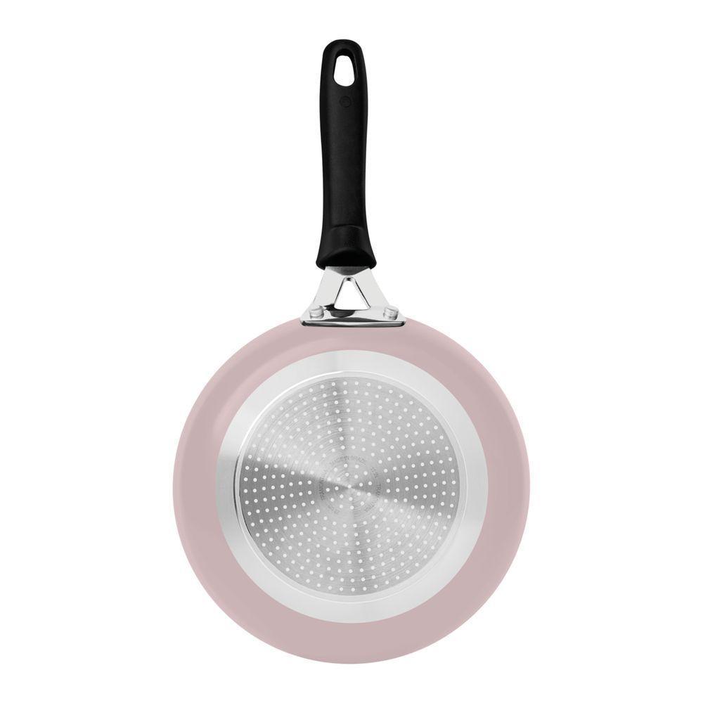 Frigideira Tramontina Tunis Em Alumínio Cerâmico Antiaderente E Externo Siliconado Rosa Trufado - 8