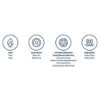 Frigideira Tramontina Solar Silicone Rasa Em Aço Inox Fundo Triplo Antiaderente Com Cabo De Silicon