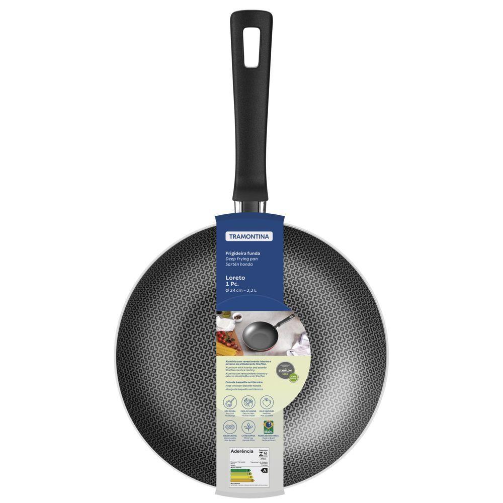 Frigideira Funda Tramontina Loreto Em Alumínio Antiaderente Starflon Max Vermelho - 8