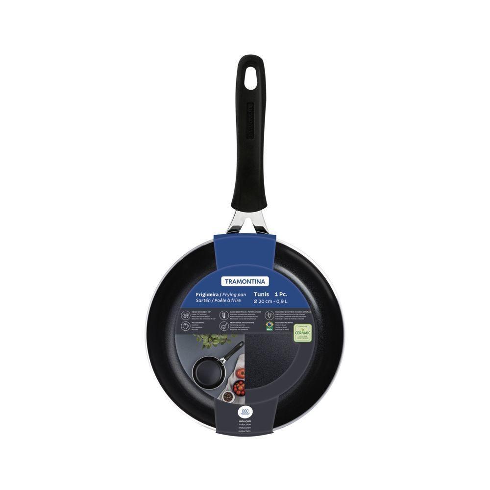 Frigideira Tramontina Tunis Em Alumínio Cerâmico Antiaderente E Externo Siliconado Azul Mediter - 6