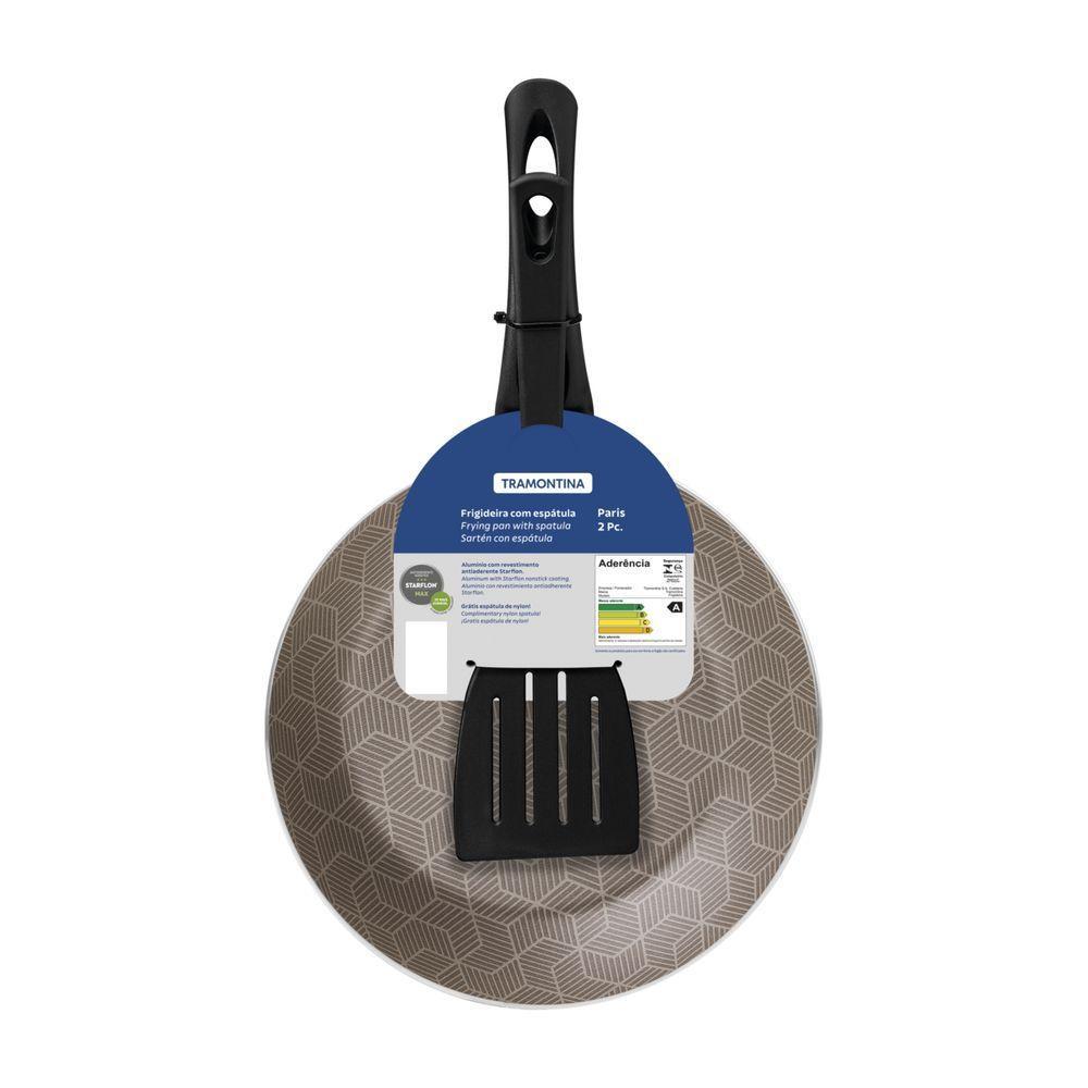 Frigideira Tramontina Paris Em Alumínio Antiaderente Starflon Max Vermelho Com Esp - 1