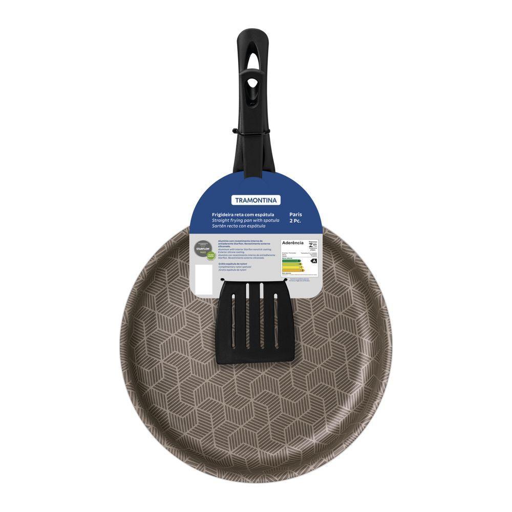 Frigideira Reta Tramontina Paris Em Alumínio Antiaderente Starflon Max Vermelho Co - 1