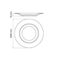 Prato Sobremesa Tramontina Helen Em Porcelana Decorada 21 Cm - 3