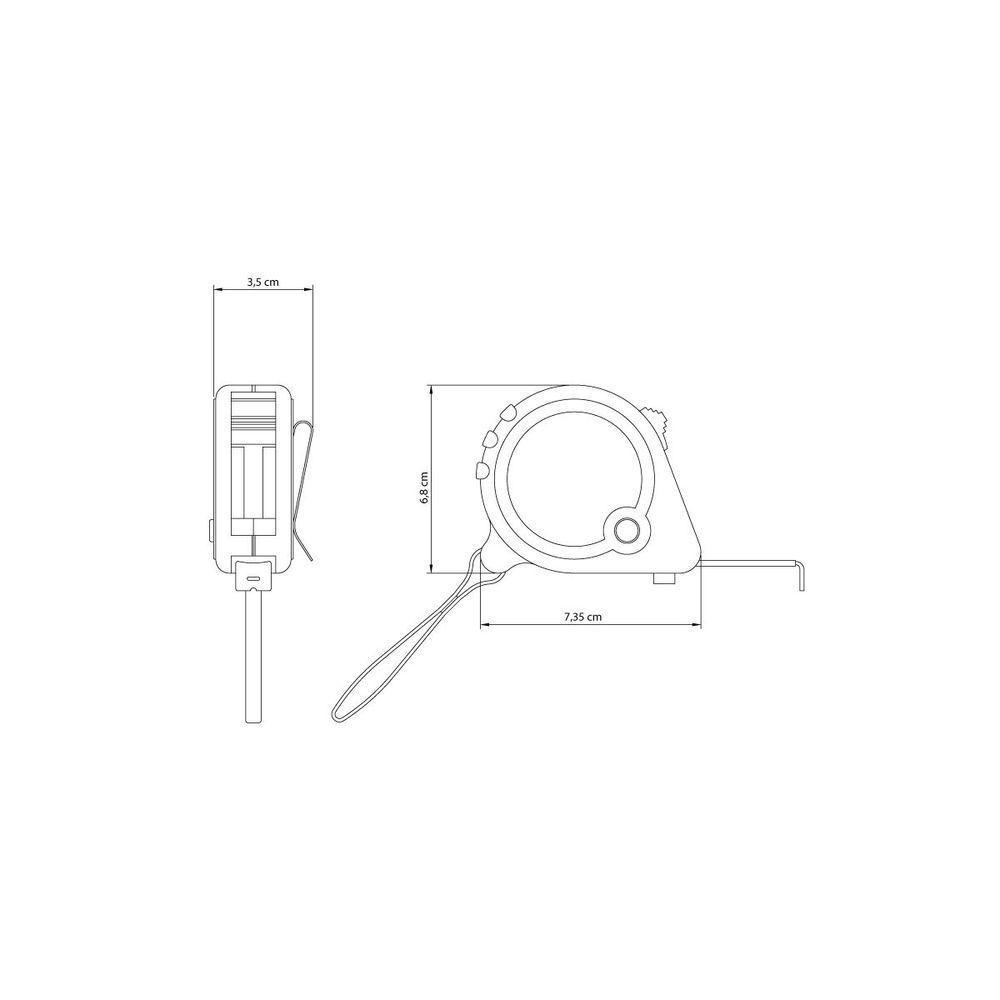 Trena Tramontina Com Fita De Aço E Corpo Em Abs Com Freio Duplo 5 M - 6
