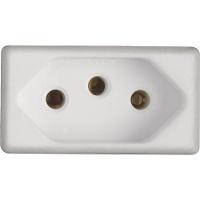 Kit 4 Modulo Tomada 2p+t Tramontina 10 A 250 V Branco - 1