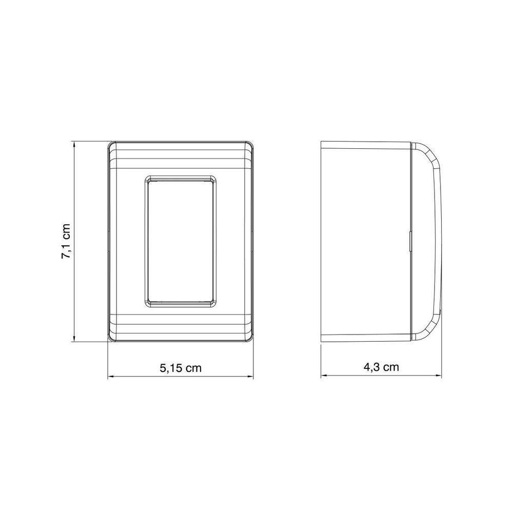 Kit 12 Caixa Sobrepor 1 Tomada 2p+t 10a 250v Tramontina Lizflex - 5