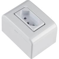 Kit 6 Caixa Sobrepor 1 Tomada 2p+t 10a 250v Tramontina Lizflex