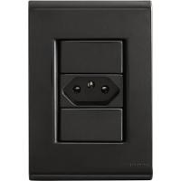 Conjunto 4x2 Com 1 Tomada 2p T 20 A 250 V Tramontina Liz Grafite - 1