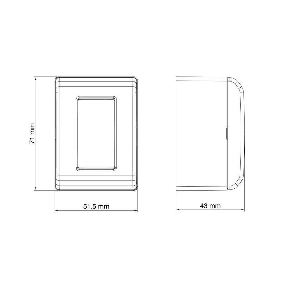 Caixa De Sobrepor Com 1 Tomada 2p+t 20 A 250 V Tramontina Lizflex Com Vermelha E Branca - 4