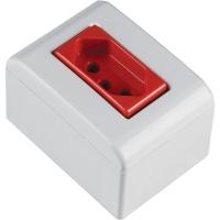 Caixa De Sobrepor Com 1 Tomada 2p+t 20 A 250 V Tramontina Lizflex Com Vermelha E Branca - 7
