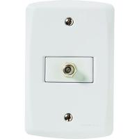Conjunto 4x2 Com 1 Tomada Tv-sat Coaxial Tramontina Lux2 Branco - 3
