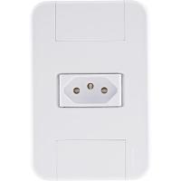 Conjunto 4x2 Com 1 Tomada 2p+t 10 A 250 V Tramontina Tablet Branco - 1