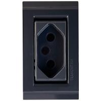 Conjunto Para Móvel 1 Tomada 2p T 10 A Tramontina Liz Grafite - 3