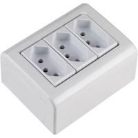 Caixa De Sobrepor Com 3 Tomadas 2p+t 20 A 250 V Tramontina Lizflex Branca - 4