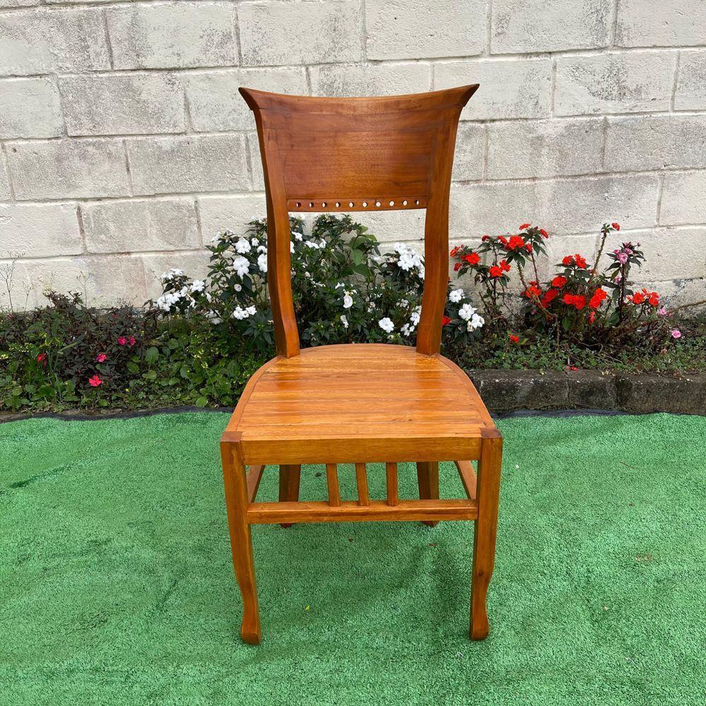 Cadeira Inglesa Em Madeira Maciça De Demolição Sudeste Rústico - 2